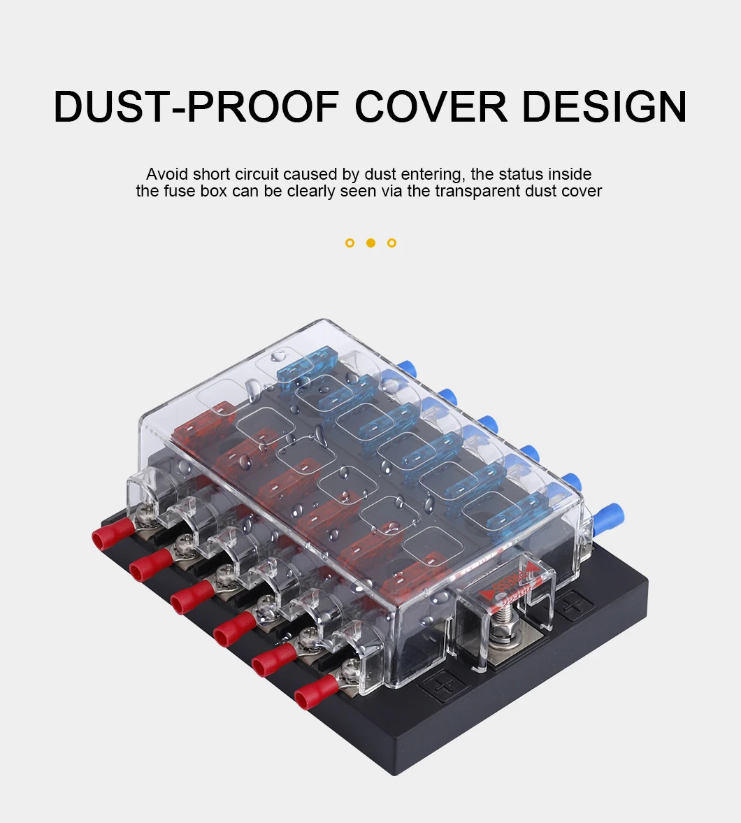 Blade Fuse Box With Led Fuses Block Holder Manufacturer Standard 6/8/10