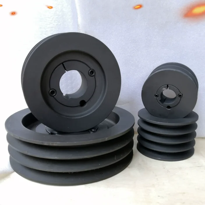 コーンスリーブ付き鋳鉄Vベルトプーリー80SPA/SPB/SPZ/3V/5V欧州