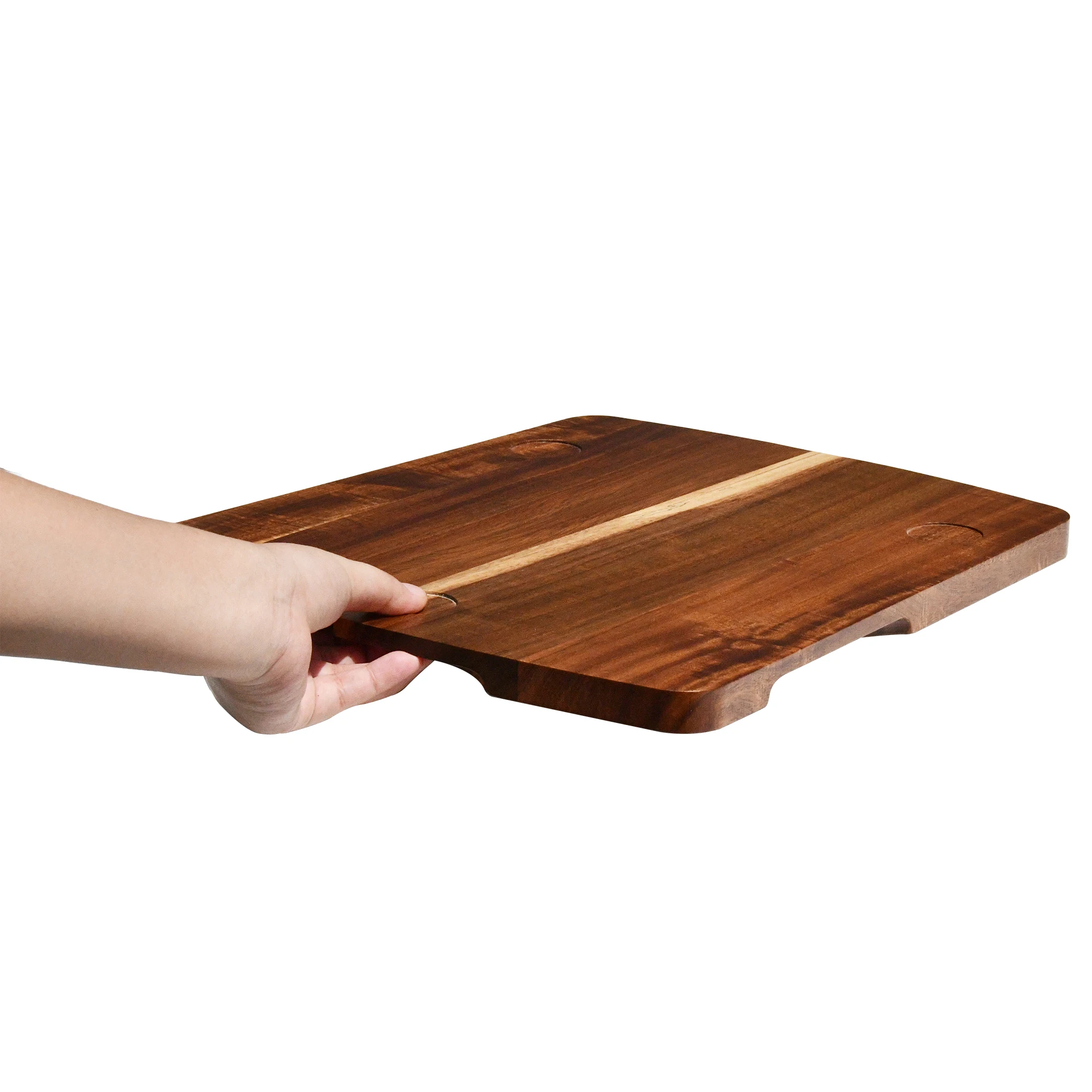 Кухонная деревянная раздвижная доска с подвижным ползунком легкая и надежная подставка для термомикса TM5