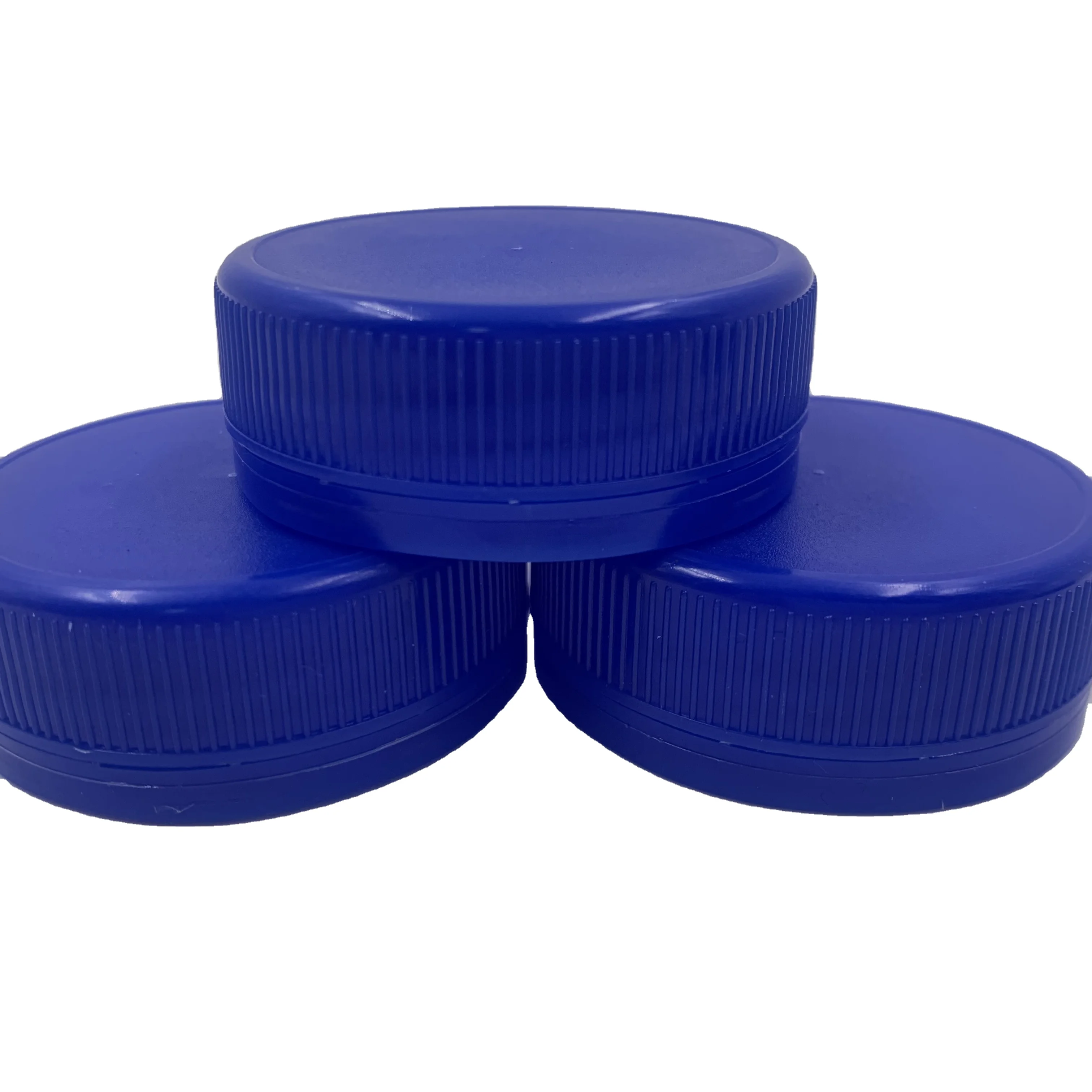 manufacturer cheap price 48mm blue plastic bottle water cap and handel  for juice oil bottle