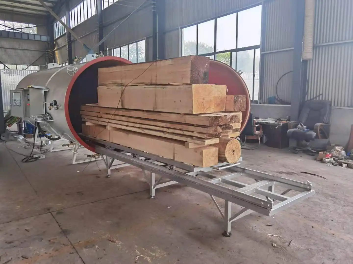 7 Days Electrical Vacuum Lumber Chamber Fast Wood Kilns Dry Machine For