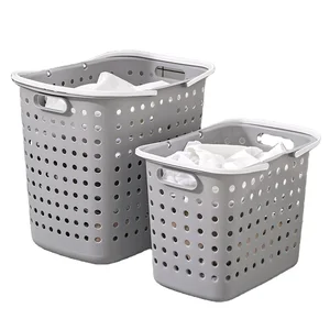 Odor-Free Double Handle Large Capacity PP Laundry Hamper Removable Colored Bathroom Accessories for Home Laundry Bags Baskets