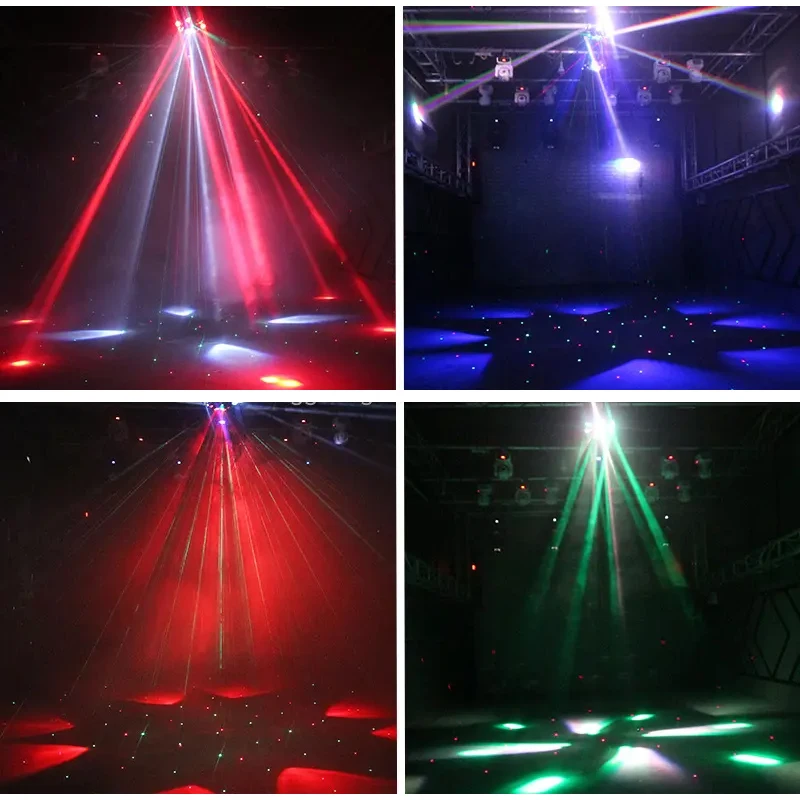 Hot Seel Bee Eye 6 In1 Laser Beam Spider Disco Laser Light Led Moving ...