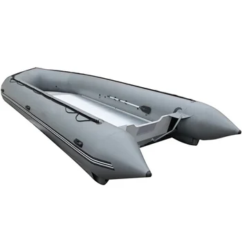 4m Aluminum Hull Inflatable Rowing Boat PVC Material for River Use