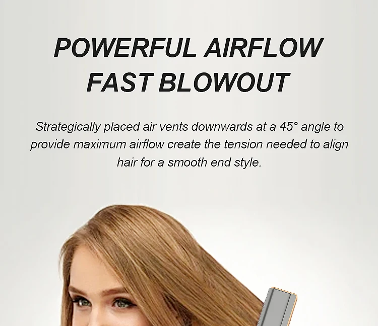 Multi styler 2 in 1 airstyler wet to dry plancha cabello airflow air blower dryer flat iron hair straightener with air