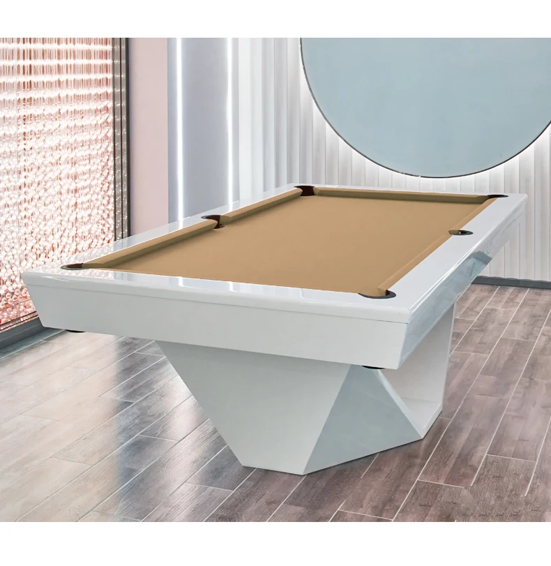 Высококачественный полноразмерный бильярдный стол из массива дерева с золотой резьбой