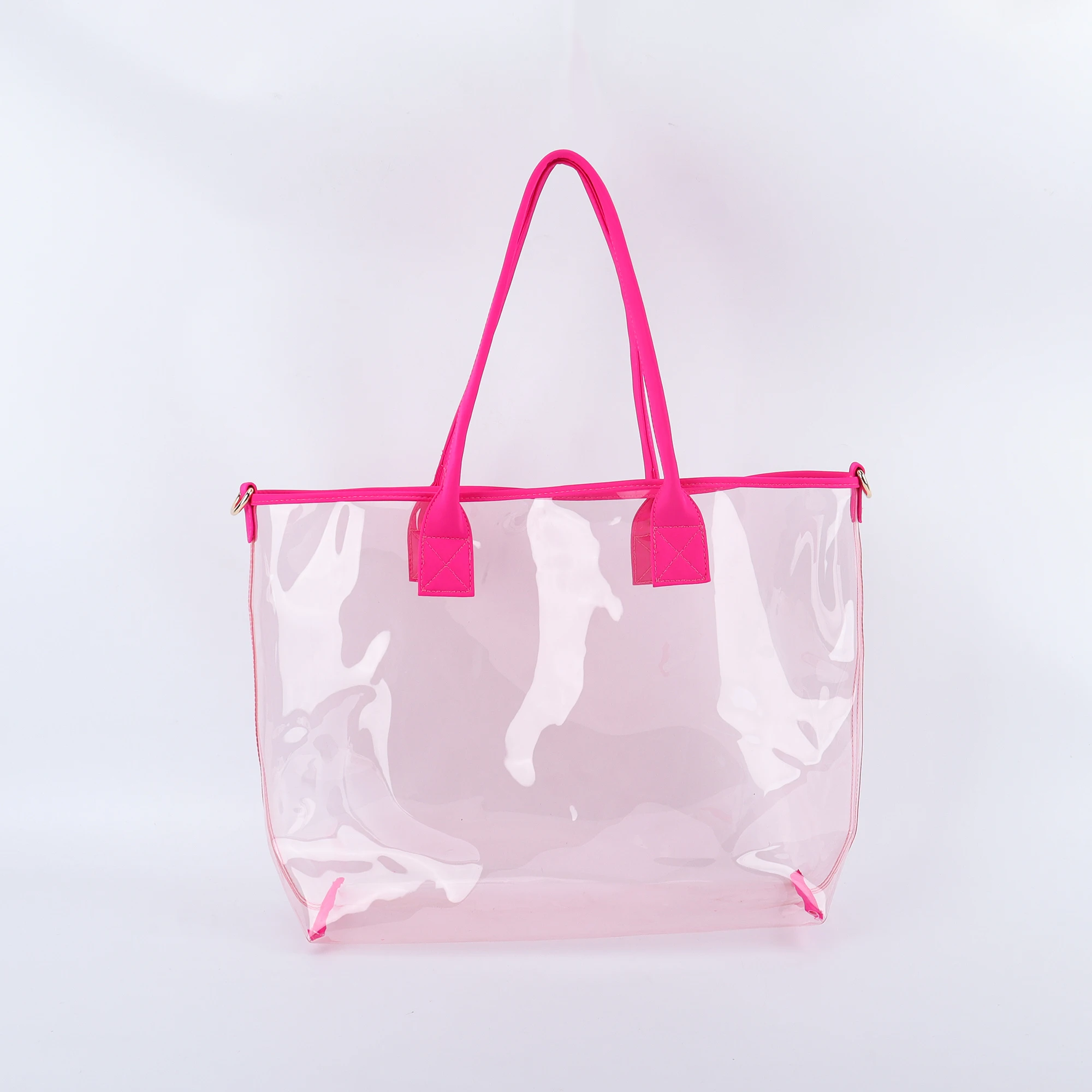 Durable Clear PVC Tote Bags Perfect for Beach Travel