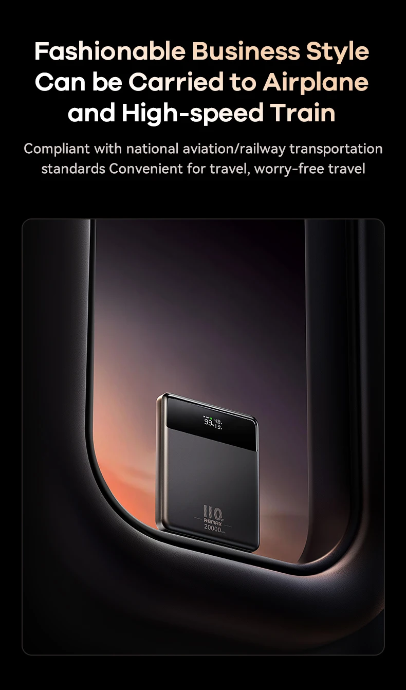 REMAX RPP-669 20000mAh 110W Mobile Phone Charger Portable External Battery Power Bank Fast Charging for iPhone Xiaomi Laptop