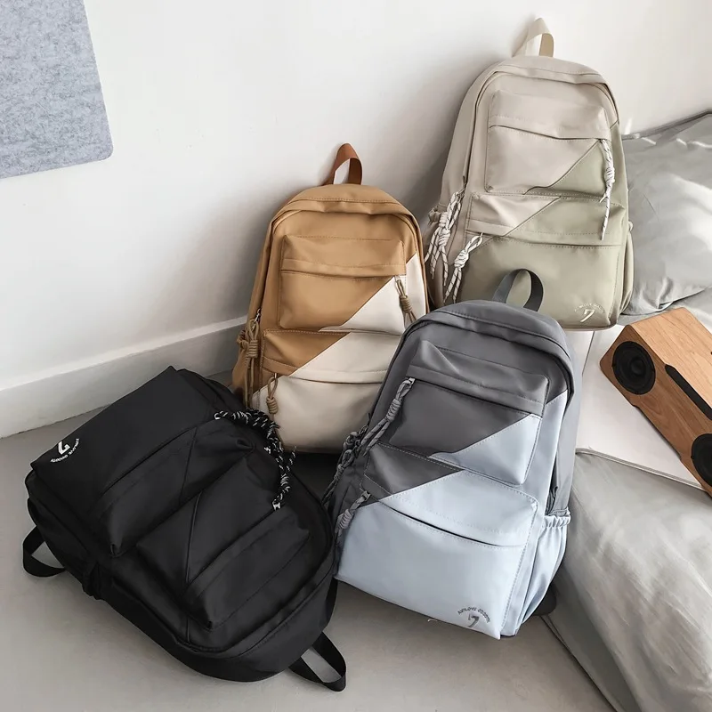 New Junior high school students backpack school bags Large capacity fashion design mix color backpack for boys Alibaba