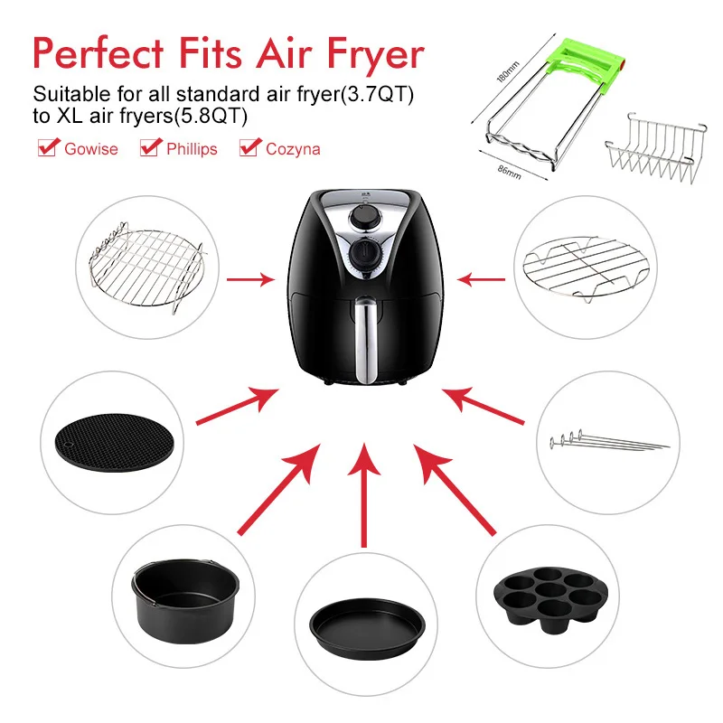 7inch/8inch High Quality Air Fryer Accessories for Gowise Phillips