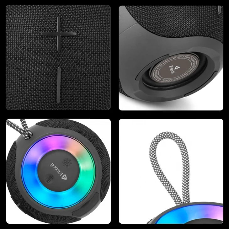 2023 New Arrival Kisonli Portable Speaker 8W Wireless Outdoor Blue Tooth Speaker