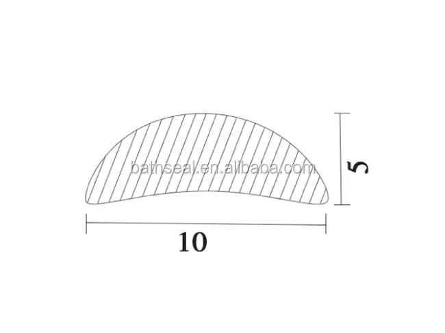 product factory seal acrylic material  glass door bottom sealing strip-8