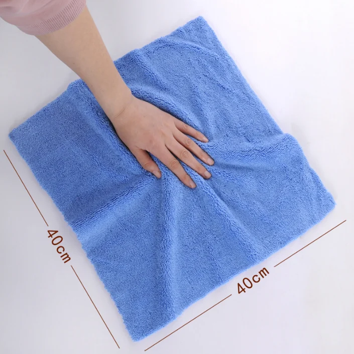 40x40cm Edgeless Microfiber Car Drying Towel Absorbent Towel For Car