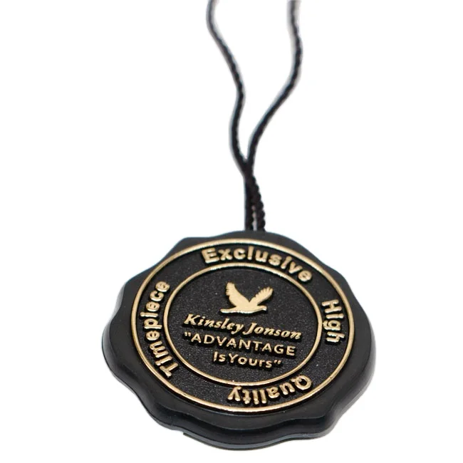 Security Tags Maker Customize Quality Security Embossed Logo and Name Hang String Seal Labels Tags for Shoes Watches Clothing