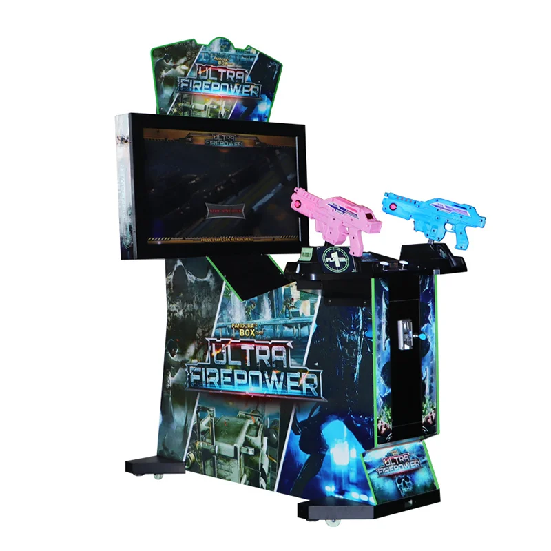 Ultra Firepower 42 LCD 3-in-1 Video Simulator Kids' Arcade Shooting Gun Game Machine LED Electronic Coin Coin Operated Games