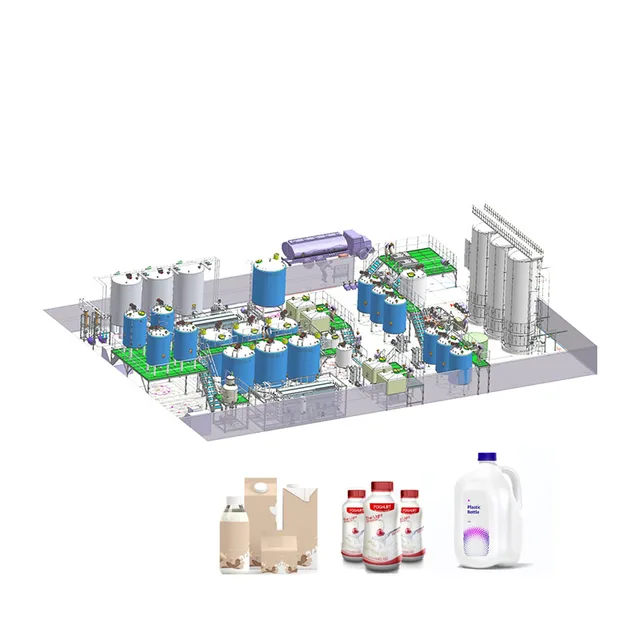 Oat milk production line  making plant dairy processing machines