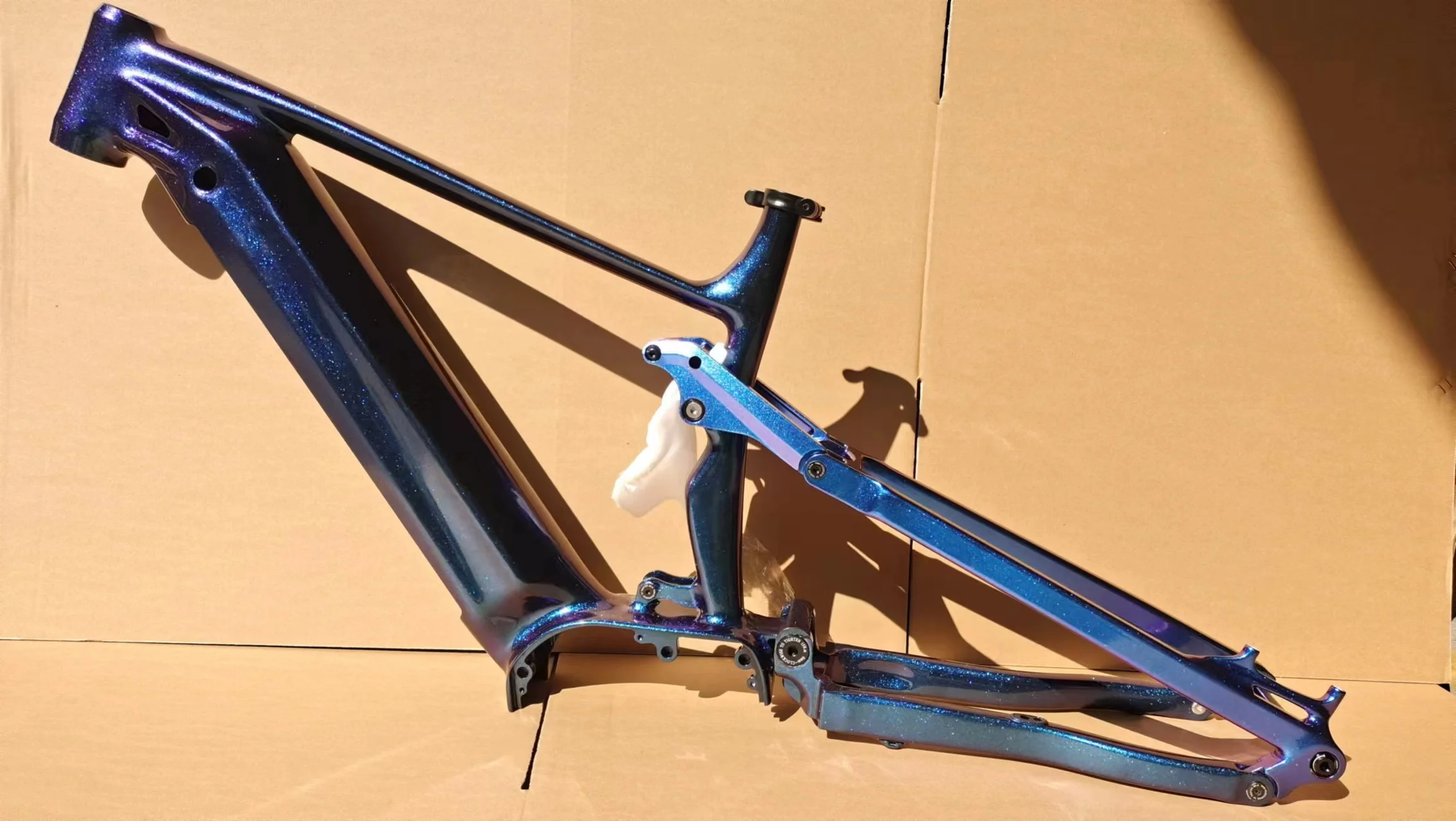 29'' Ebike Full Suspension Frame For Bafang Mid Drive Motor M500 M510