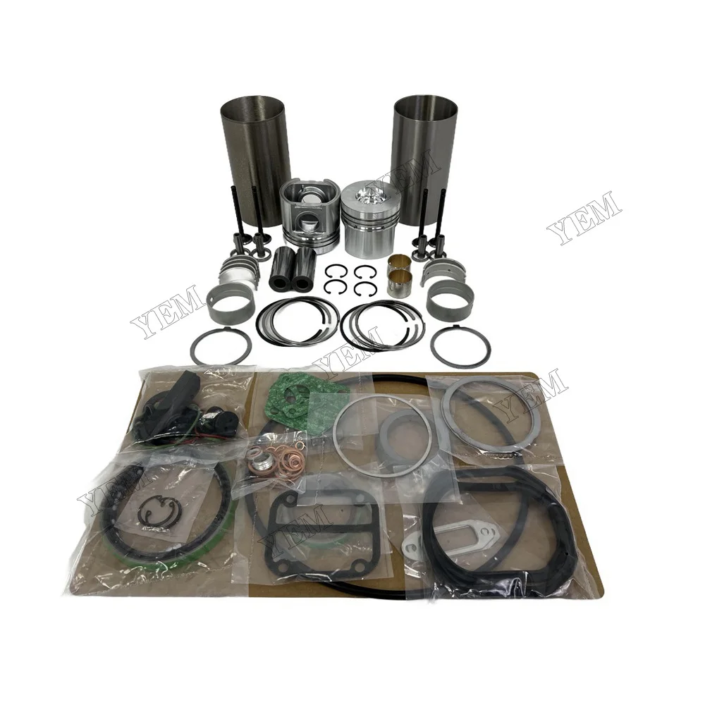 Rebuild Overhaul Repair Kit With Valves Engine Bearings Liner Piston Rings Full Gasket Kit Fit for Deutz F2L511 Engine Parts