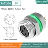 M8-A-3 female M12*1.0