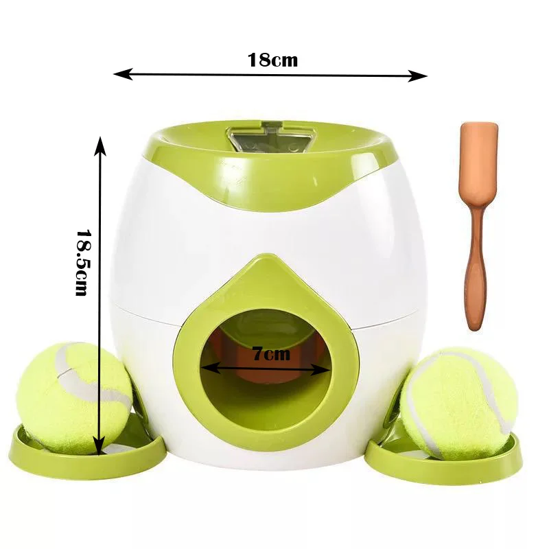 Custom 2in 1 Automatic Throw Ball Launcher Pet Treat Dispenser Dog Toys Dog Ball Launcher