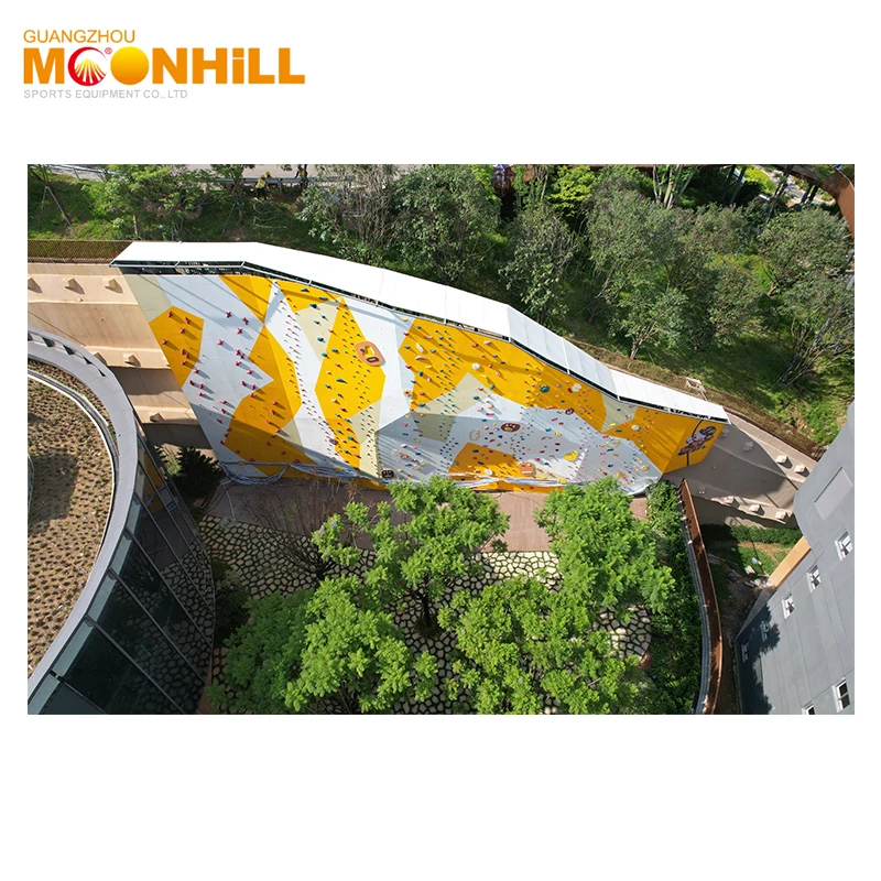 2024 Trampoline Park Electronic Wall Board Moving Rock Climbing Walls