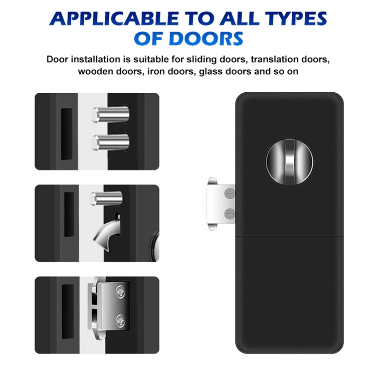 Dc6v Power Supply Access Control Multiple Switch Low Battery Warning Smart Invisible Door Lock