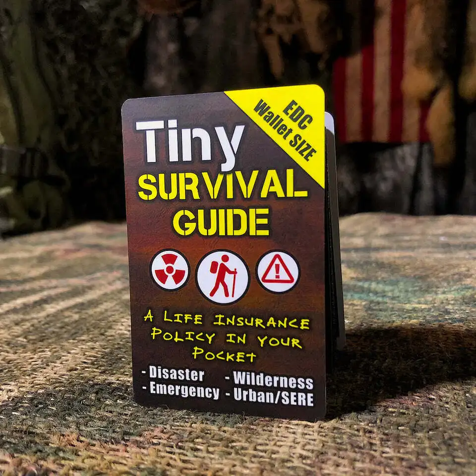 Newest Outdoor Survival Micro Pocket Survival Guide and First Aid Guide
