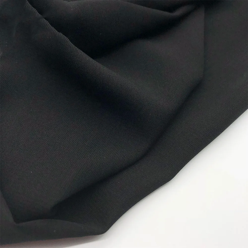 Factory Direct Supply 100% Polyester Wool Peach Fabric Abaya Fabric in Rolls for Arab Women Dress