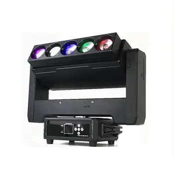 Hot Sale 5X60w Double Sided Track Mount RGBW 4in1 Pixel Beam Bar Zoom Strobe LED Moving Head Light for Disco Bar Night Club