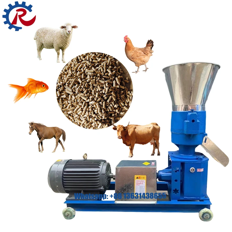 Ruiya Animal Poultry Cattle Chicken Fish Feed Pellet Making Machine