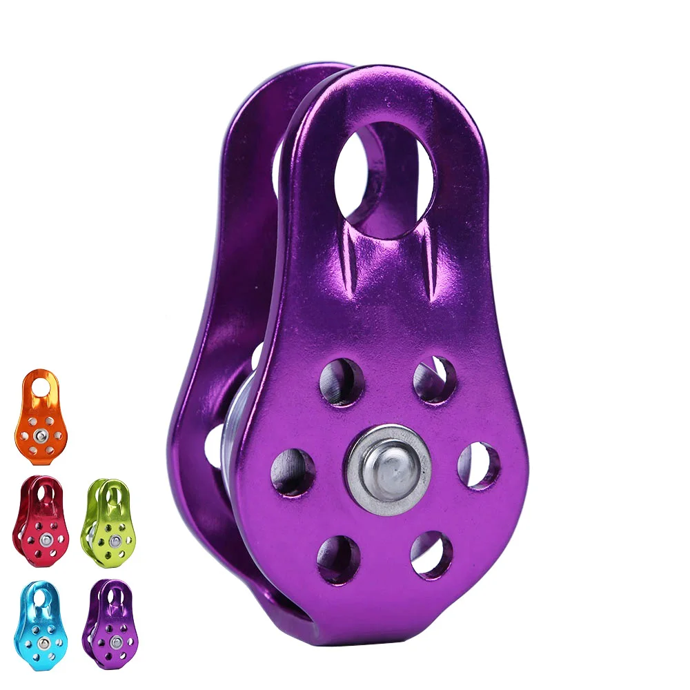 
 20 кН одиночный алюминиевый микро-шкив для скалолазания  