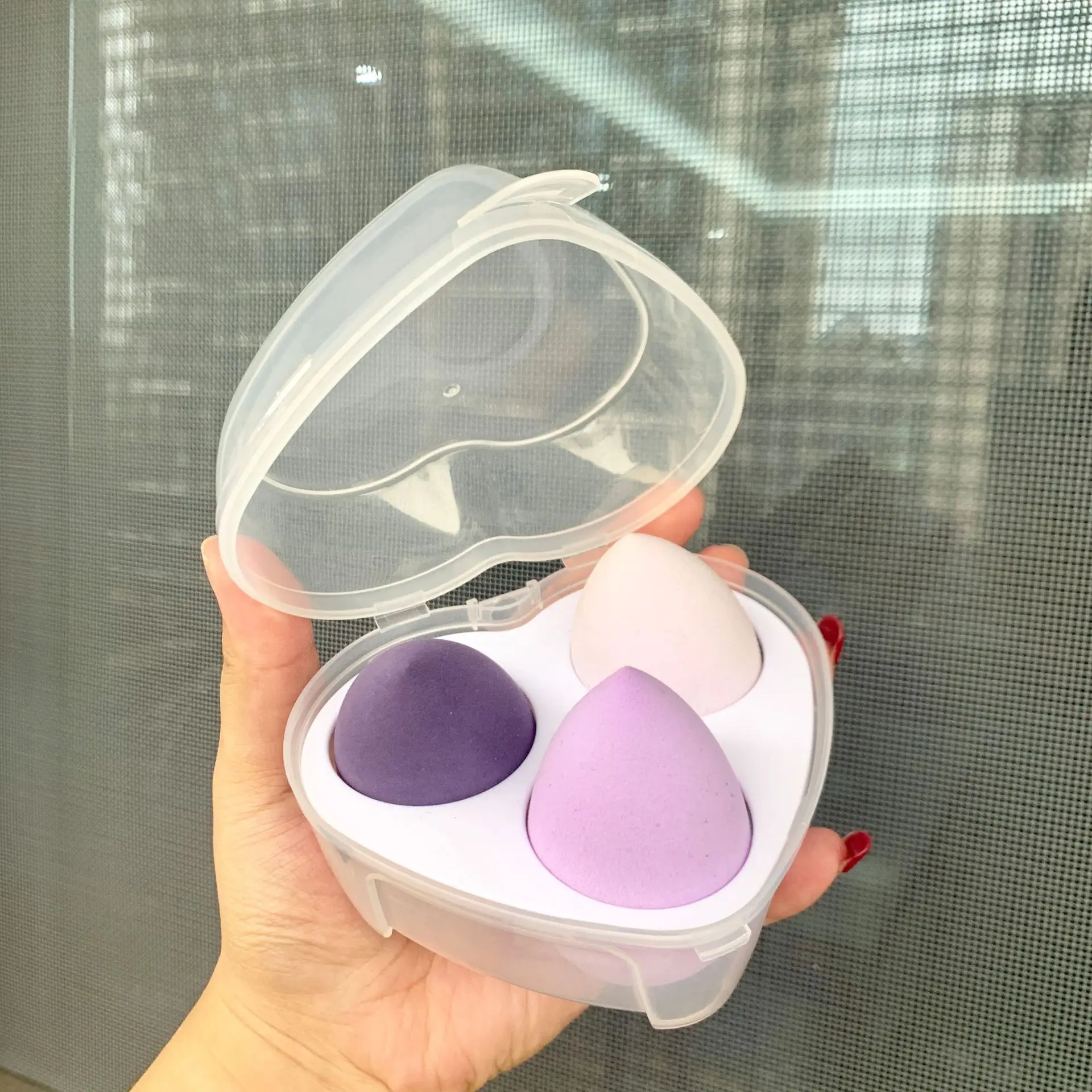 Factory Cheap Price Boxes for Makeup Sponges Professional Colorful 3 Pcs Makeup Sponge