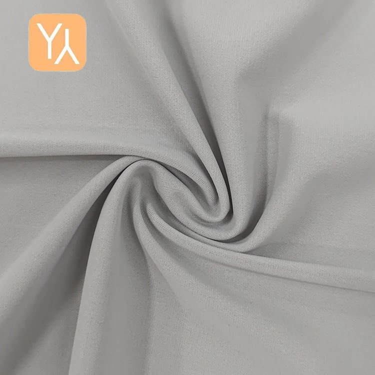 90% Polyester 10% Spandex Sportswear Fabric for Girls Soft Comfortable Breathable Warp Lining Activewear Lingerie Plain Tricot