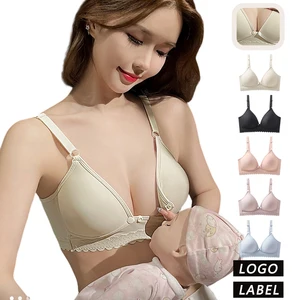 Plus Sizes: L, XL, 2XL, 3XL | Wholesale & Customizable Women's Front-Closure Bra for Pregnant, Breastfeeding & Postpartum Use