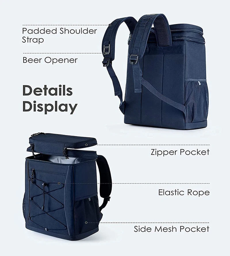 Custom Backpack Leak Proof Cooler Backpack Insulated Can Peva Lining