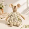 Abito floreale retrò con mouse-385 cm, stile più recente