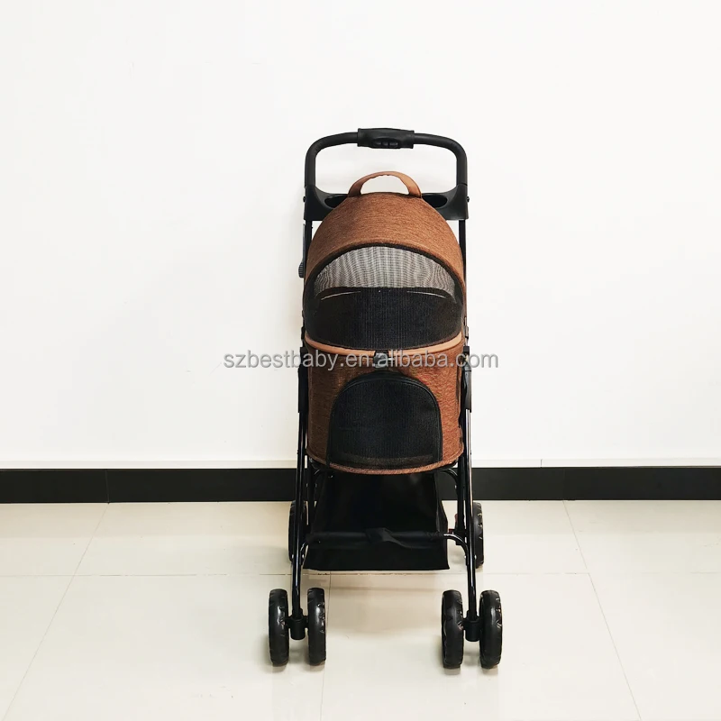 Cheap 4 Wheel Small Pet Stroller For Cat/pet Fold Travel Stroller Small Dog For Pet Travel