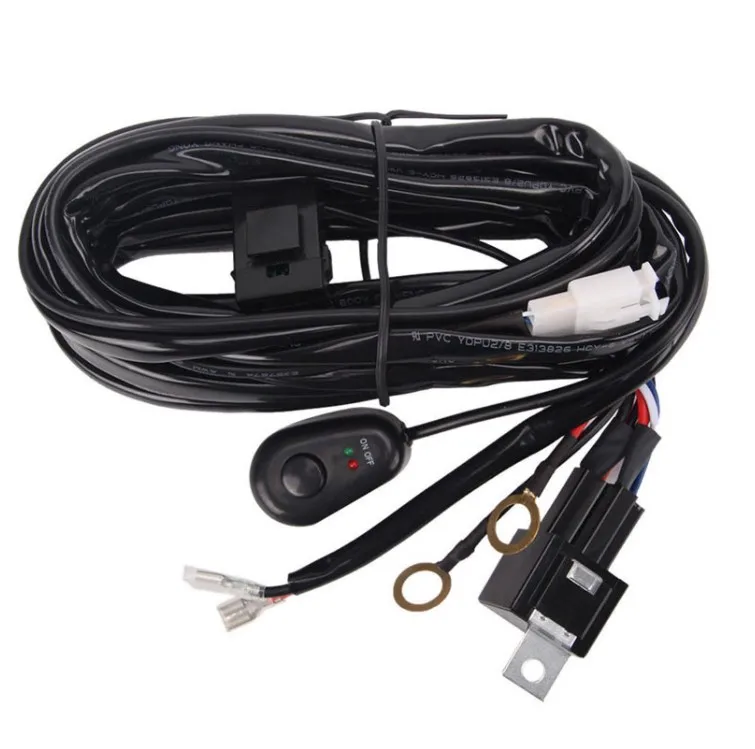 LED Light Bar Wiring Harness Kit 12V Fuse Relay ON/OFF Waterproof Switch -2 Lead - Foto 11