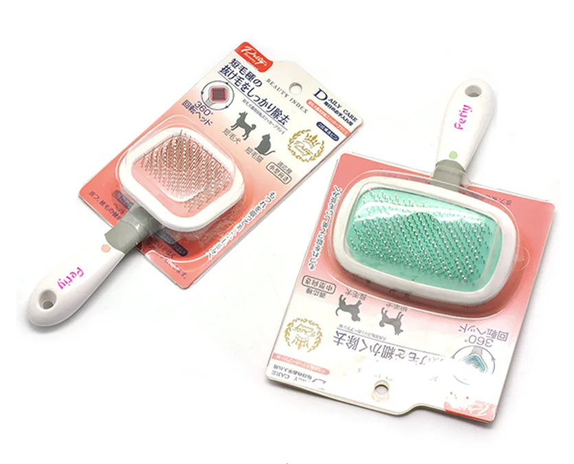 Стальная игольчатая расческа для собак, кошек, кистей, собак, гребень, массаж, инструменты для ухода, щетка для домашних