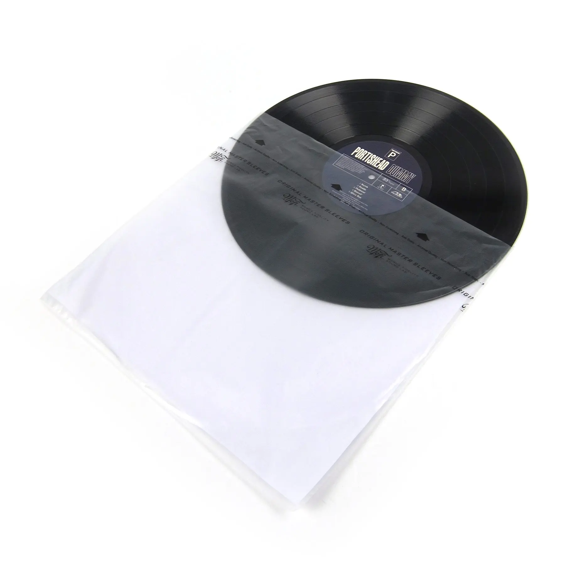 Acid-Free Vinyl Record Storage Inner Sleeves Anti-Static 3-Layer Semi Clear LP Inner Vinyl Sleeves HDPE and Rice Paper Archival Storage for Vinyl Albums 25 Pack 