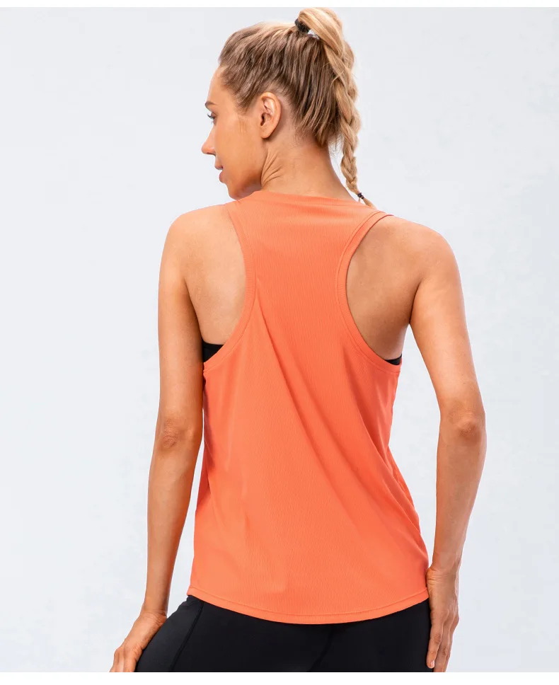 Women Nylon Spandex Stretchy Basic Tee Xsxxl Casual Sleeveless T