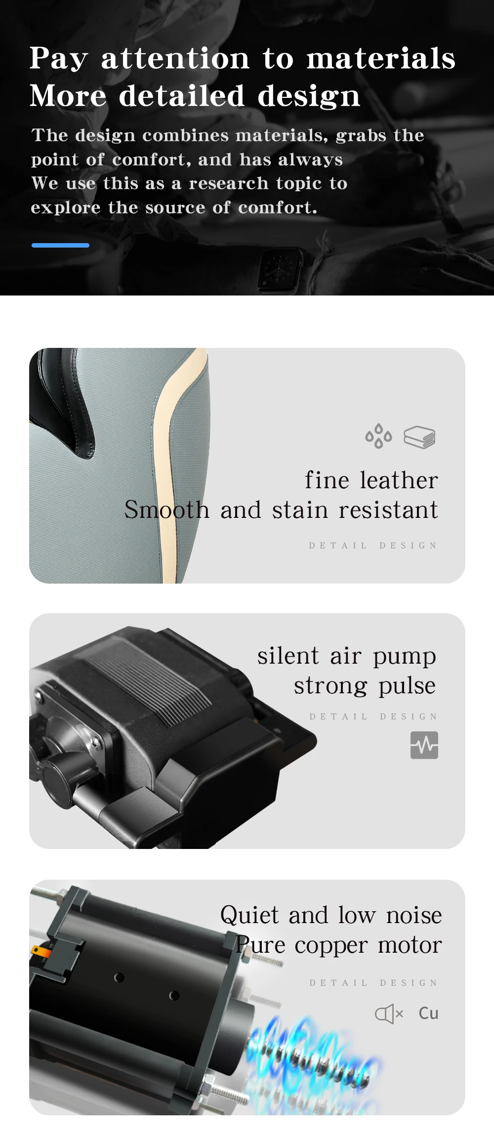 2023 Best Seller Sofa Massager Chair Fixed Point Electric Full Body