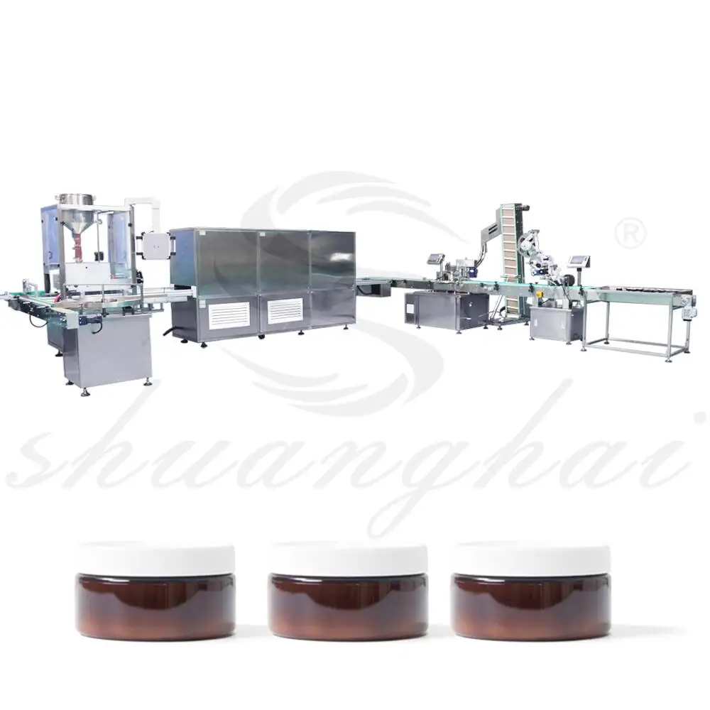 Customized Automatic Hair Wax Bottle Filling Capping Machine Jar Bottling Machine for Small Business supplier
