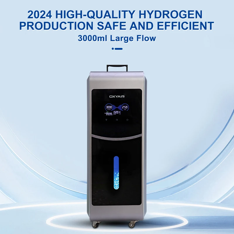 PEM Brown Gas Generator HHO Hydrogen Inhilation 1800ml Oxyhydrogen Machine Hydrogen Therapy 3000ml Molecular Hydrogen Generator