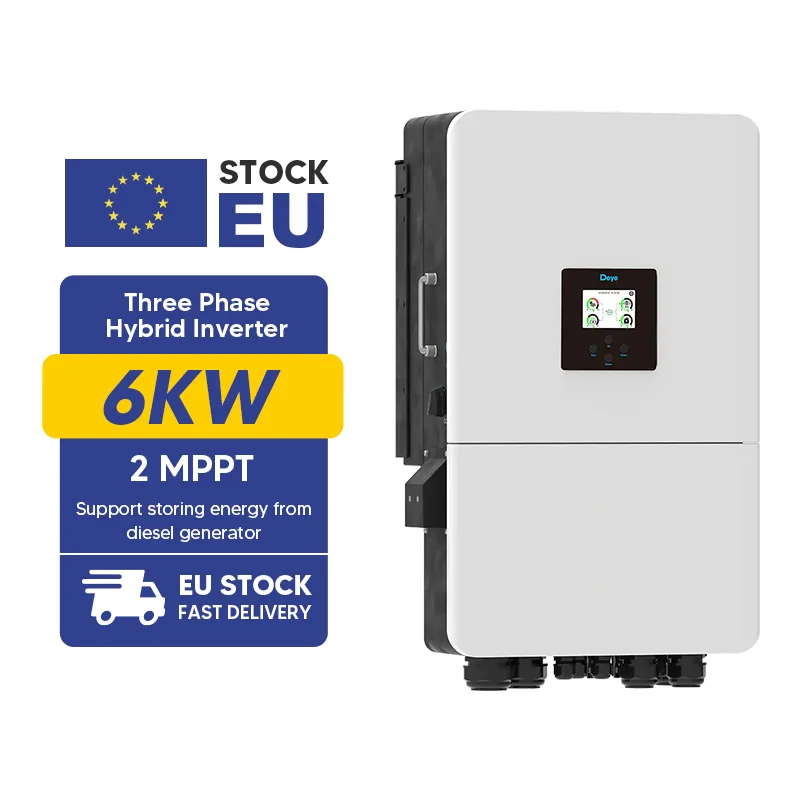 EU Stock Deye SUN-8K-SG05 LP3-EU-SM2 IP65 Three Phase Solar Hybrid Inverter 6Kw 8Kw 10Kw 12Kw 20KW Sun-20k-sg05lp3-eu-sm2