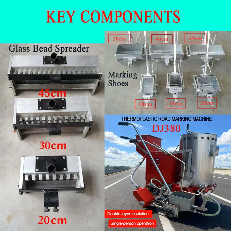 High-Quality Hot Melt Road Line Striper Heavy-Duty Marking Machine with Easy Maintenance