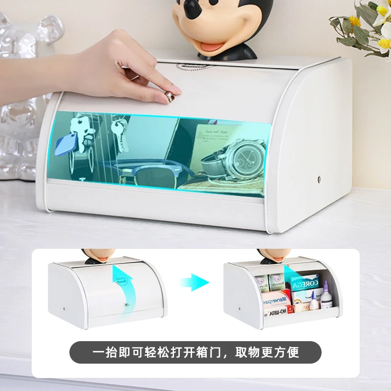 New Style Large Sizes Bread Storage Canister with Tight-fitting Lid Custom Made White Farmhouse Bread Box for Kitchen