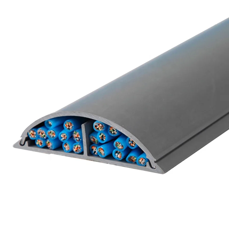 Factory High-quality Customized Curved PVC Trunk Cable Invisible Anti-stepping Semicircular Trunking