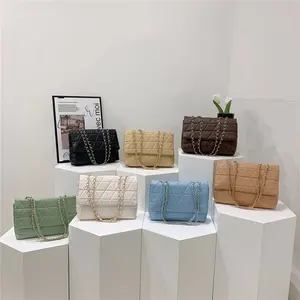 Wholesale Shoulder Large Ladies Designer Hand Bags Women Handbag Branded Pu Leather Ladies Sling Bag Women Tote Bags for Women