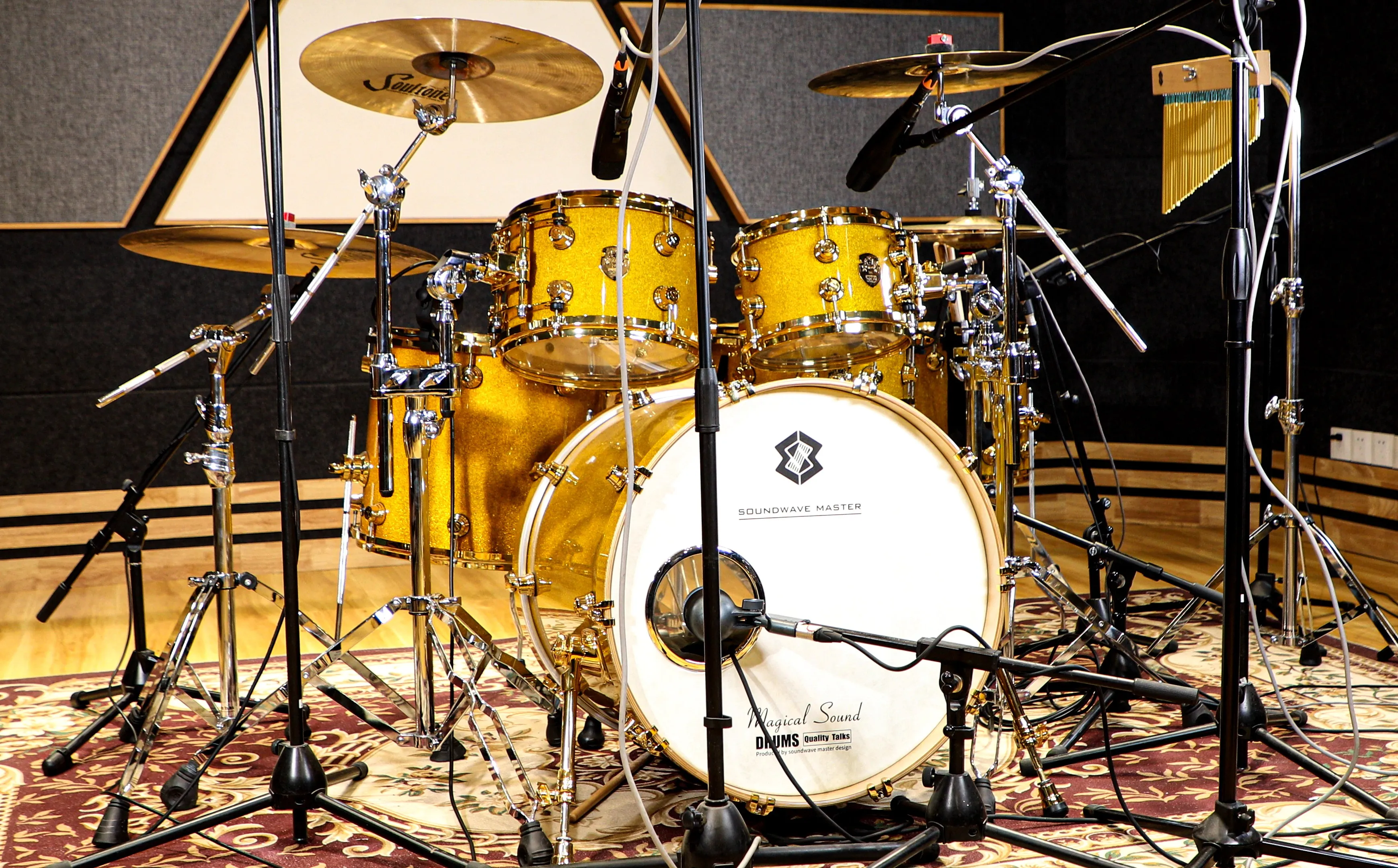 Exclusive Glory Sound-Turquoise Mosaic Drum Set for Music Enthusiasts ...